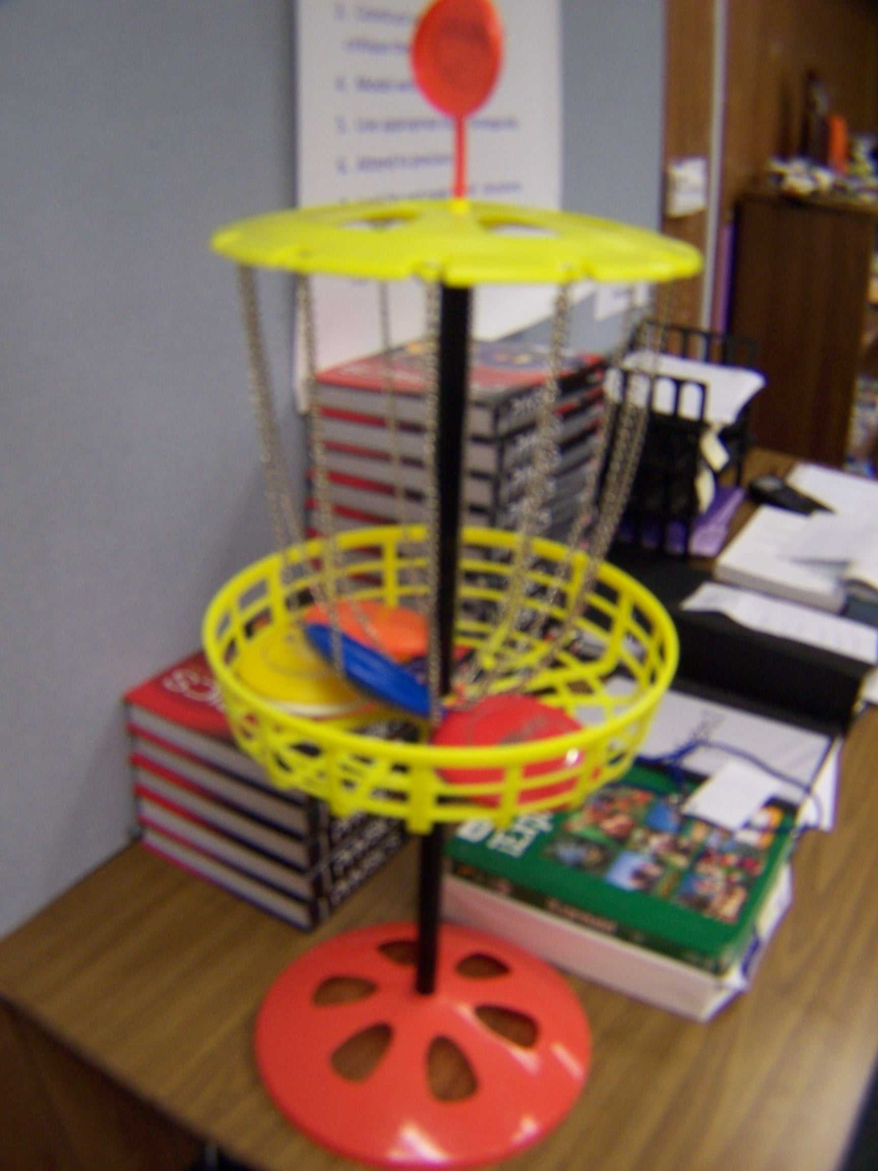 One of the disk golf games located in Mr. Z's portable.