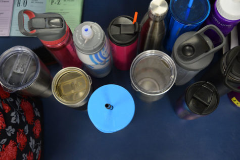 Lost and found gains a "collection" of water bottles.