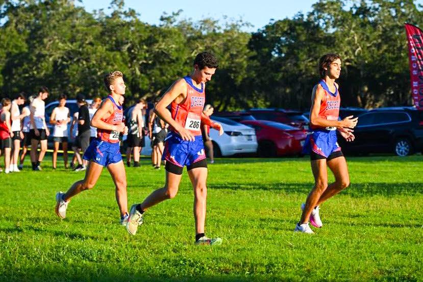 Boys cross country runners compete in a previous event during the 2024-25 season.